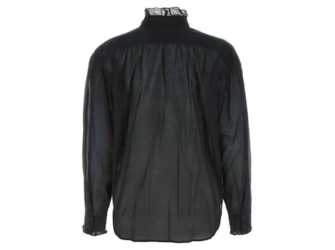 Isabel Marant Top de algodón hervido Negro - vista 5