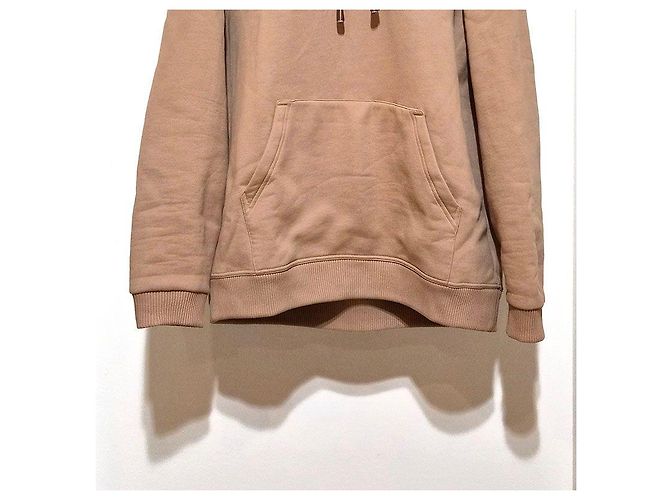 Burberry Sudadera de algodón con capucha y mangas largas con ribete a cuadros Castaño - vista 5