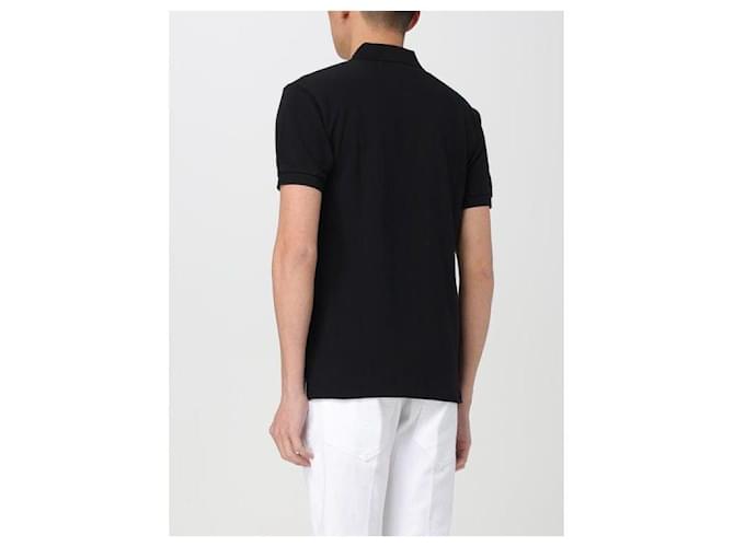 Comme Des Garcons Kurzarm-Polo mit rotem Herz-Patch AX Schwarz - Ansicht 5