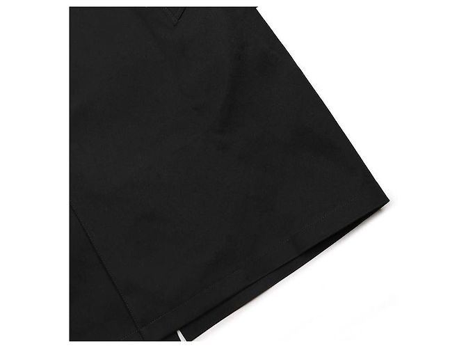 Saint Laurent Waterproof Canvas Coat Black - view 7