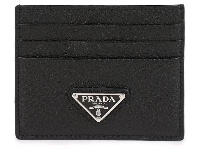 Prada Leather Card Wallet Black - view 3