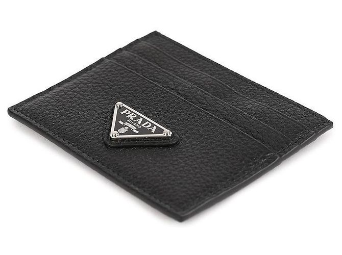 Prada Leather Card Wallet Black - view 6