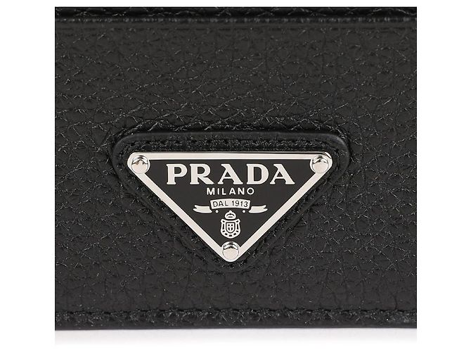Prada Leather Card Wallet Black - view 9