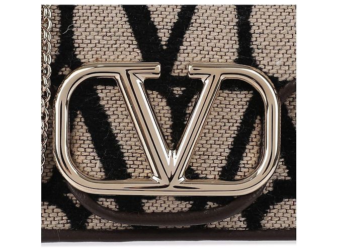 Valentino Borsa a tracolla con catena Marrone - vista 9