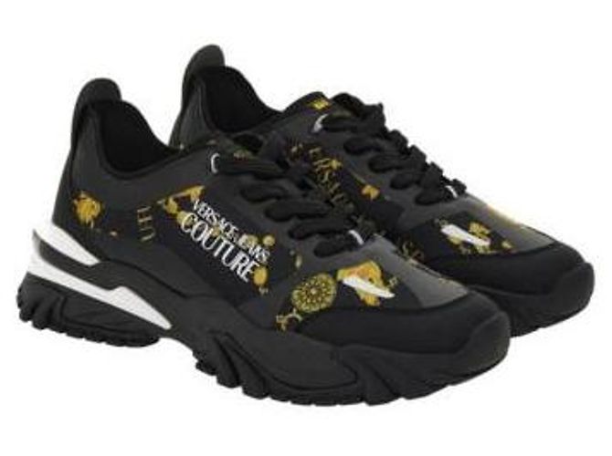 Versace Sneakers Trail Track Couture con Catena Nero - vista 4