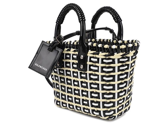 Balenciaga Borsa Tote Bistro XS Bianco - vista 4