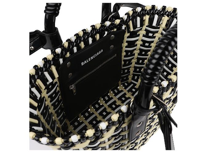 Balenciaga Borsa Tote Bistro XS Bianco - vista 8