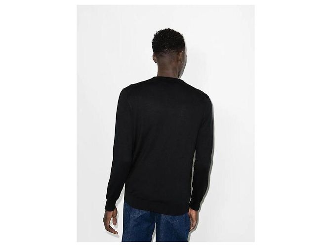 Ralph Lauren Pima-Baumwollstrick mit Pony-Logo Schwarz - Ansicht 6