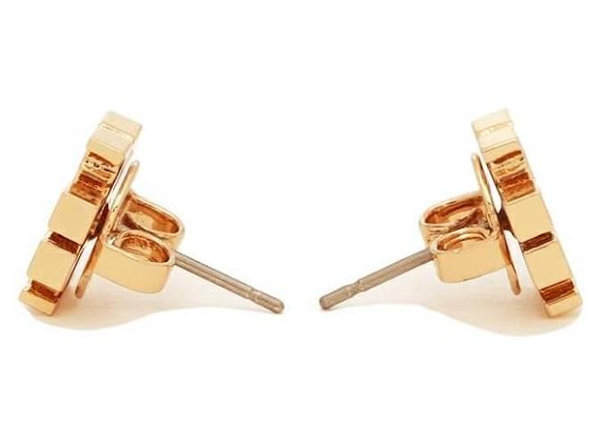 Tory Burch Steckerohrringe mit Logo Golden - Ansicht 4