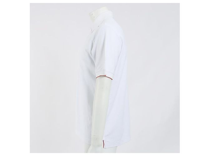 Piqué Kurzarmoberteil von Hermès Rot - Ansicht 2