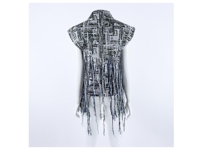 Gilet in tweed Chanel Multicolore - vista 3