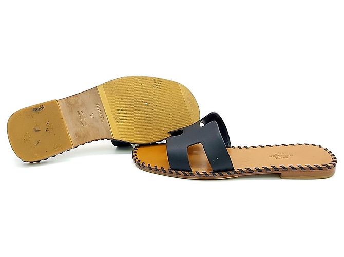 Pantofole Hermès Oran Marrone - vista 4