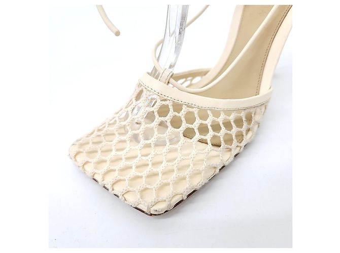Sandali con lacci elasticizzati Bottega Veneta Bianco - vista 5