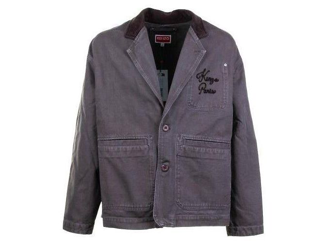 Kenzo Chainstitch Workwear Jacket Brown - view 4