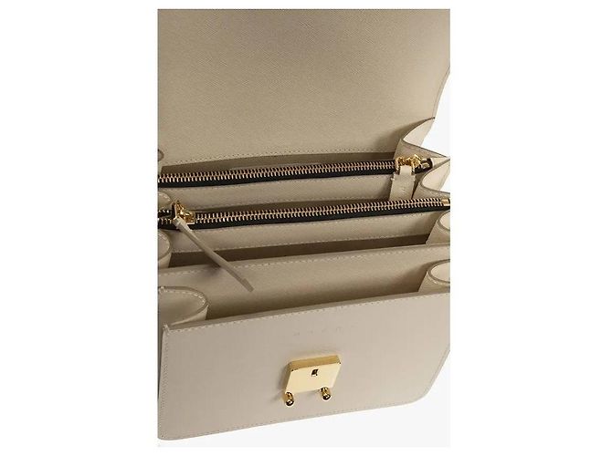 Marni Borsa Trunk Media Saffiano Media Arancione - vista 8