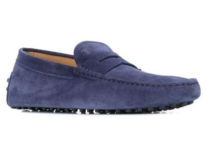 Tod's Mocassini da guida in scamosciato Blu - vista 4