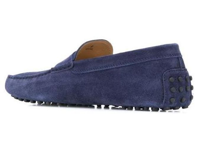 Tod's Mocassini da guida in scamosciato Blu - vista 5