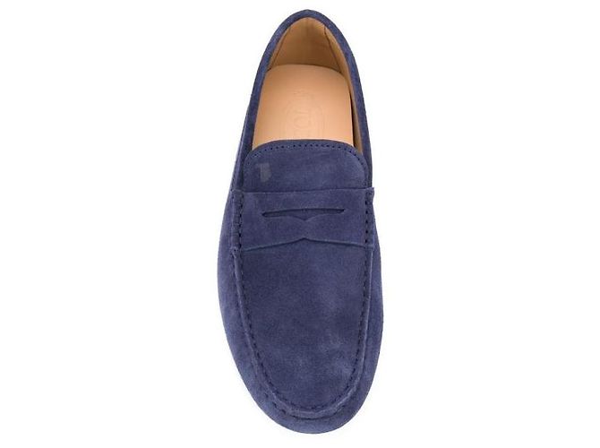 Tod's Mocassini da guida in scamosciato Blu - vista 6