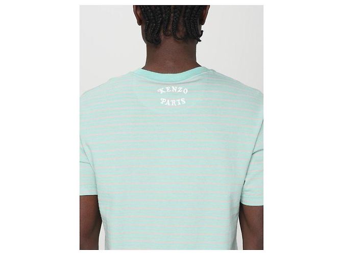 Kenzo Cotton Stripe T-Shirt - view 8