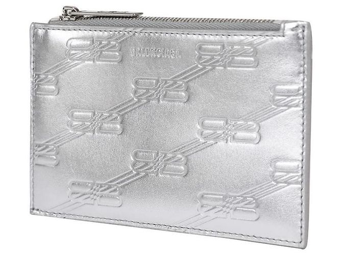 Balenciaga Monogram Embossed Men's Card Holder - view 4