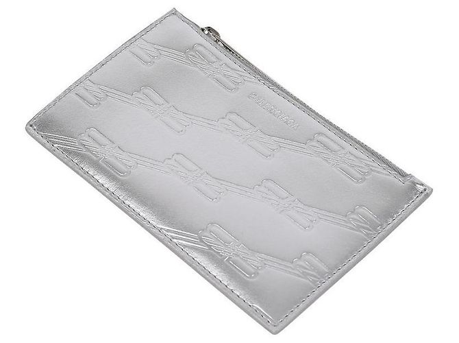 Balenciaga Monogram Embossed Men's Card Holder - view 6