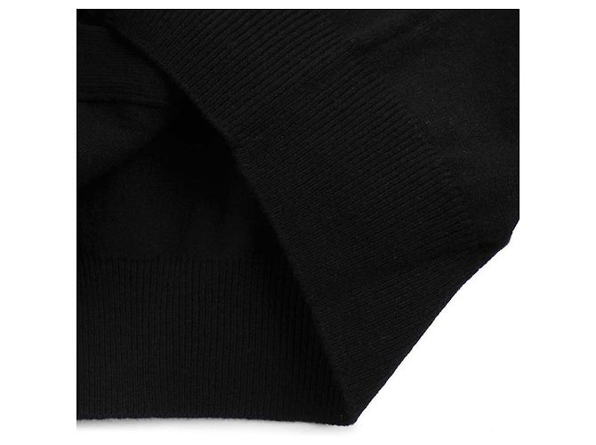 Comme Des Garcons Cardigan mit doppeltem rotem Herz-Patch Schwarz - Ansicht 7