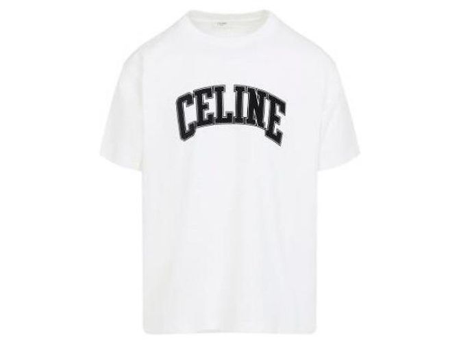 Céline Lockeres T-Shirt aus Baumwolljersey - Ansicht 4