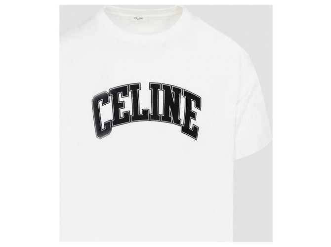Céline Lockeres T-Shirt aus Baumwolljersey - Ansicht 7