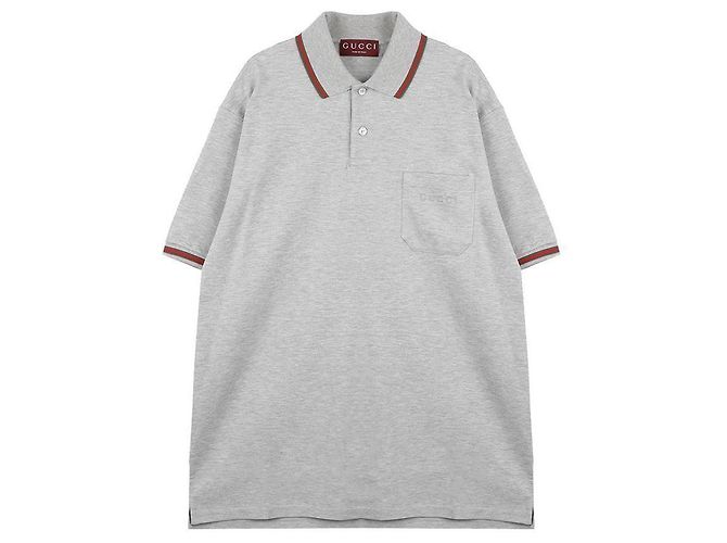 Gucci Camisa Polo de Algodón Castaño - vista 3