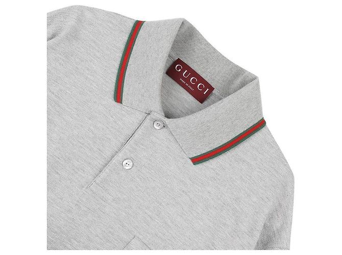 Gucci Camisa Polo de Algodón Castaño - vista 5