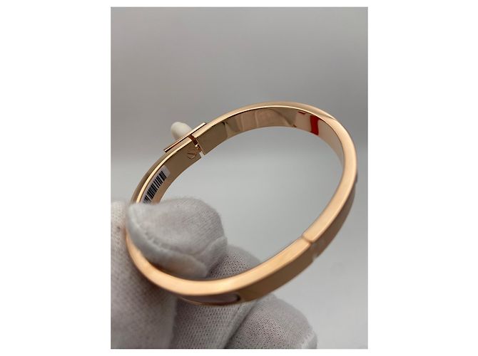 Hermès Pulsera Mini Click Kelly Oro Rosa Rosa Multicolor - vista 10