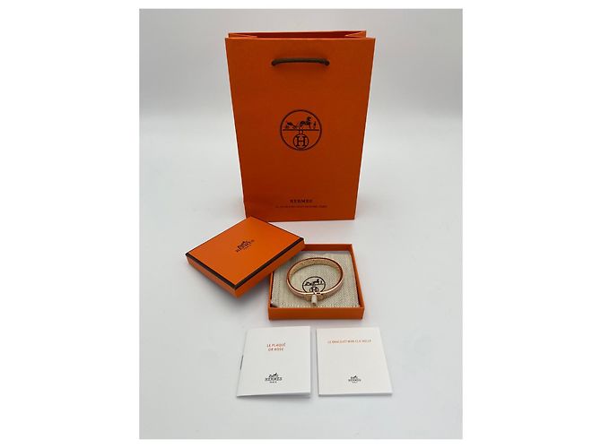 Hermès Pulsera Mini Click Kelly Oro Rosa Rosa Multicolor - vista 6
