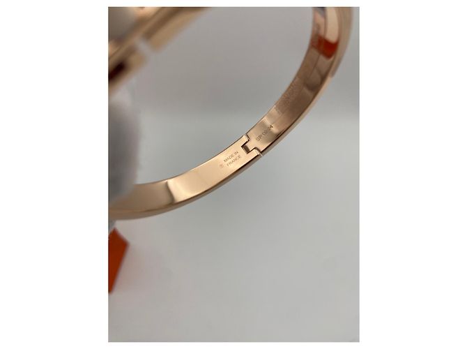 Hermès Pulsera Mini Click Kelly Oro Rosa Rosa Multicolor - vista 8