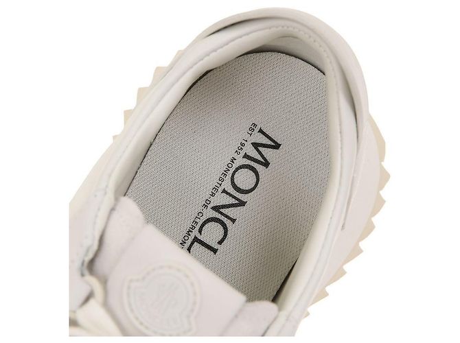 Sneakers in suede Moncler Bianco - vista 10
