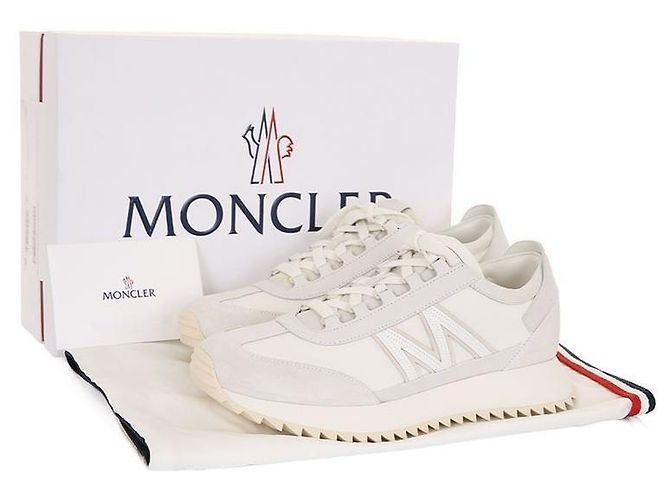 Sneakers in suede Moncler Bianco - vista 12