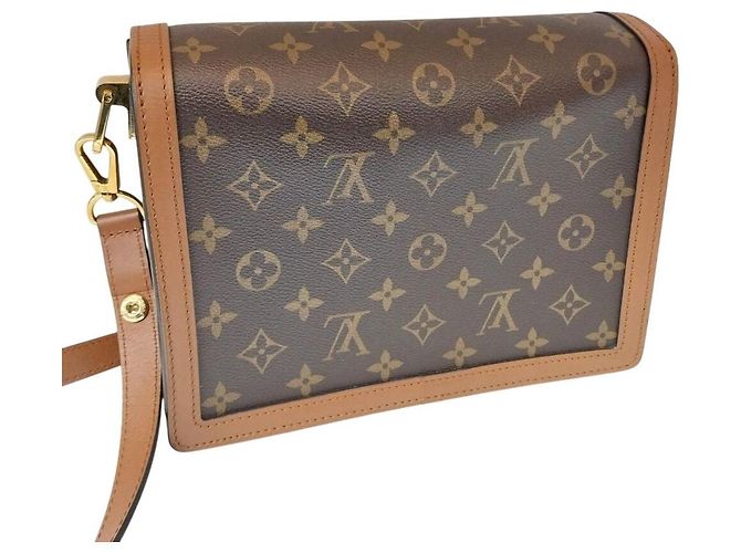 Louis Vuitton Dauphine MM Schultertasche Braun - Ansicht 2
