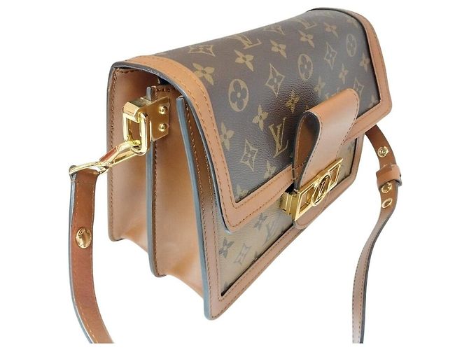 Louis Vuitton Dauphine MM Schultertasche Braun - Ansicht 5
