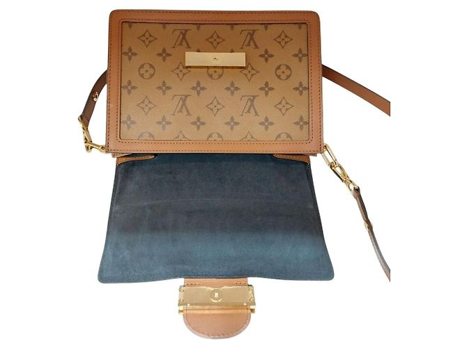Louis Vuitton Dauphine MM Schultertasche Braun - Ansicht 9