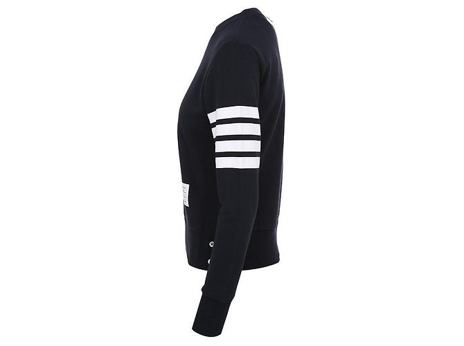 Thom Browne Sudadera clásica de bucle para mujeres Azul - vista 4