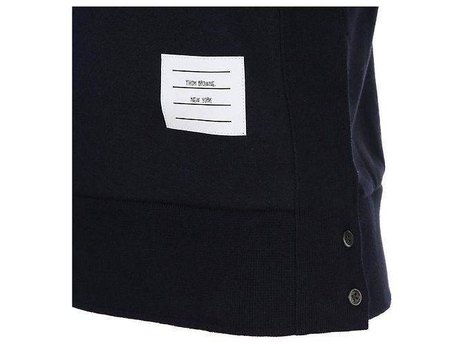 Thom Browne Sudadera clásica de bucle para mujeres Azul - vista 8