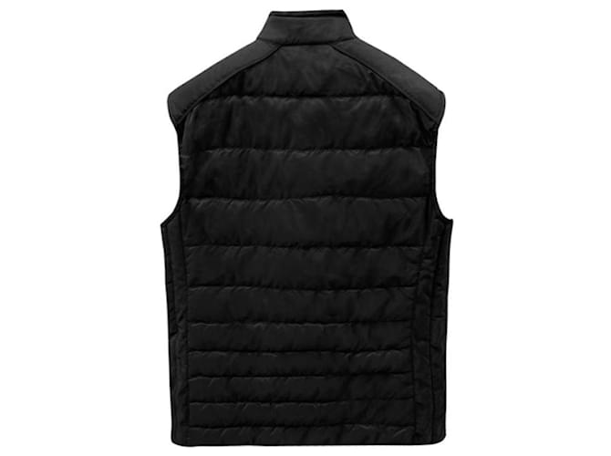 Prada Chaleco acolchado con logo triangular negro - vista 3