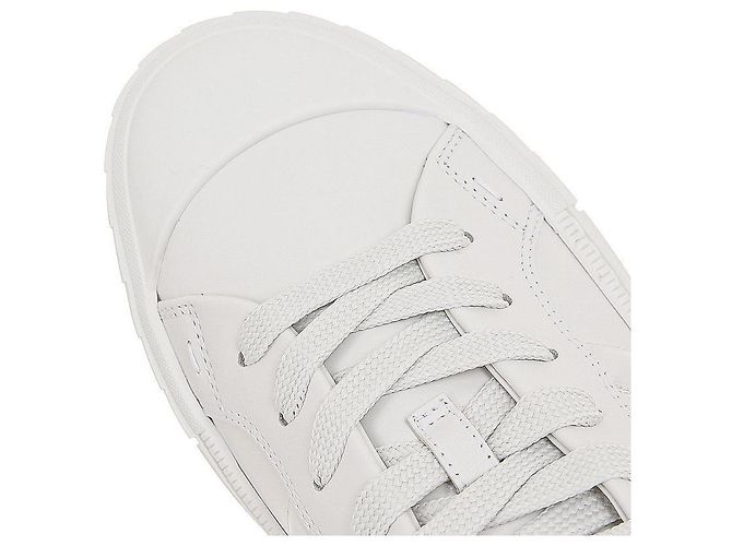 Fendi sneakers basse in pelle Domino Bianco - vista 8