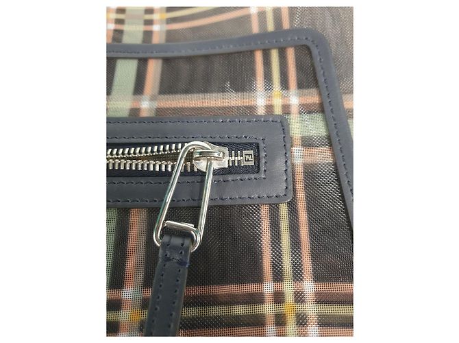 Fendi Borsa Shopper in Rete Lunderway Marrone - vista 9