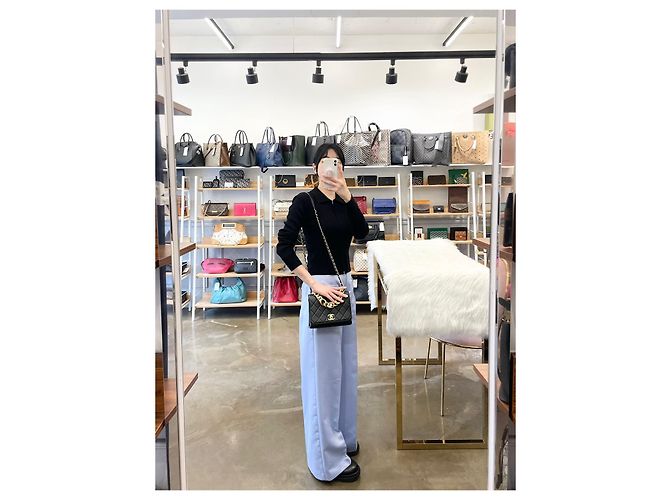 Chanel Piccola borsa a tracolla con catena a tre perle Multicolore - vista 6