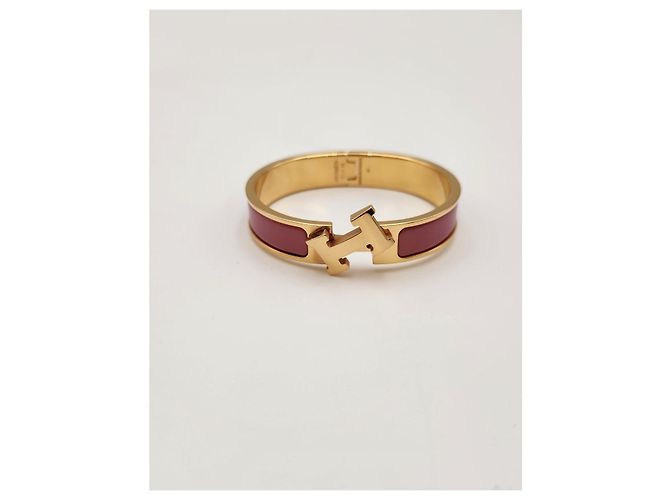 Hermès Pulseira Click Ouro Rosa Condição - vista 11