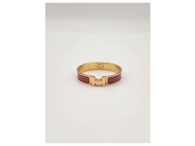 Hermès Pulseira Click Ouro Rosa Condição - vista 7