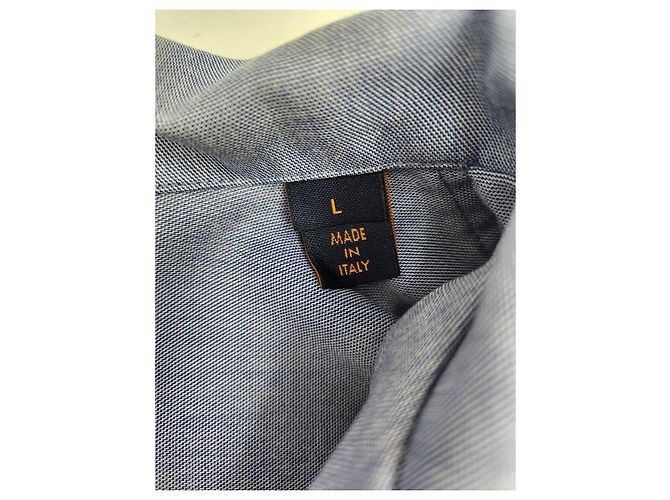 Louis Vuitton Camicia a Maniche Lunghe Signature Argento - vista 12