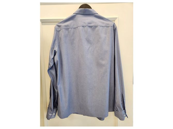 Louis Vuitton Camicia a Maniche Lunghe Signature Argento - vista 6