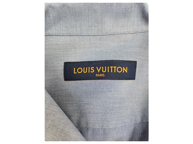 Louis Vuitton Camicia a Maniche Lunghe Signature Argento - vista 8
