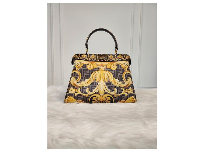 Versace Fendi Peekaboo Zusammenarbeit Pandache Schwarz - Ansicht 2